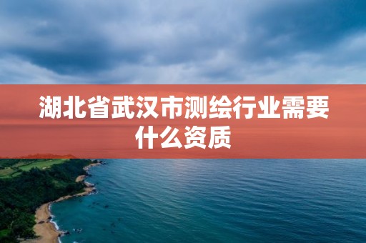 湖北省武汉市测绘行业需要什么资质