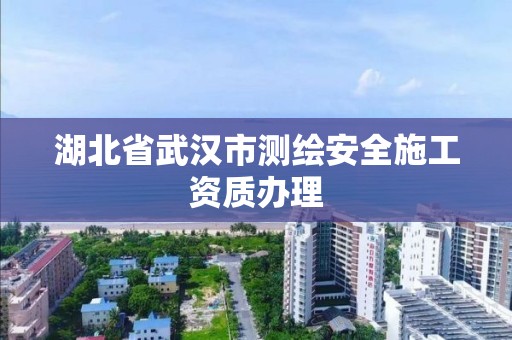 湖北省武汉市测绘安全施工资质办理