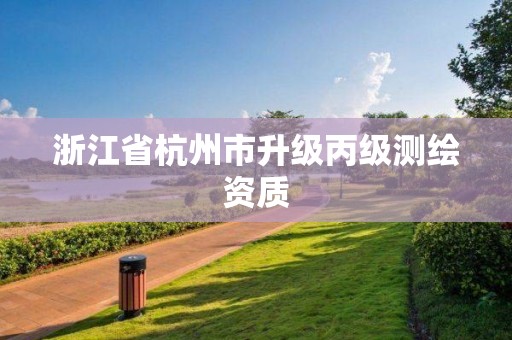 浙江省杭州市升级丙级测绘资质