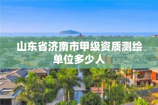 山东省济南市甲级资质测绘单位多少人