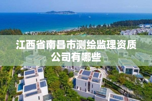 江西省南昌市测绘监理资质公司有哪些