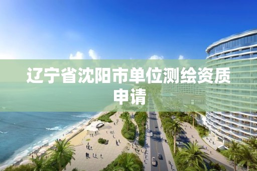 辽宁省沈阳市单位测绘资质申请