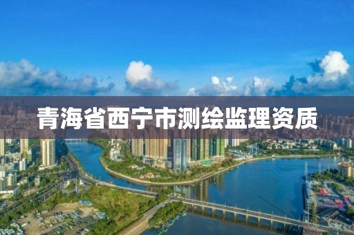 青海省西宁市测绘监理资质