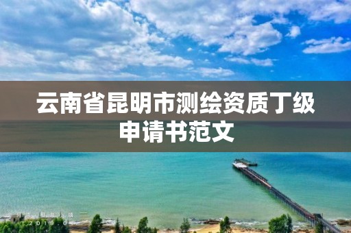 云南省昆明市测绘资质丁级申请书范文