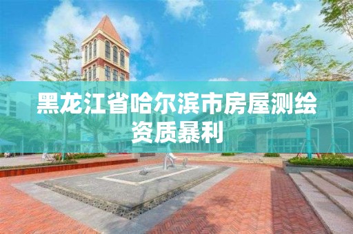 黑龙江省哈尔滨市房屋测绘资质暴利