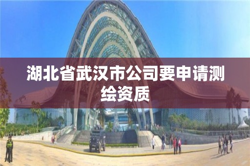 湖北省武汉市公司要申请测绘资质