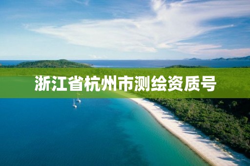 浙江省杭州市测绘资质号