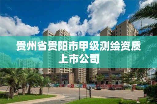 贵州省贵阳市甲级测绘资质上市公司