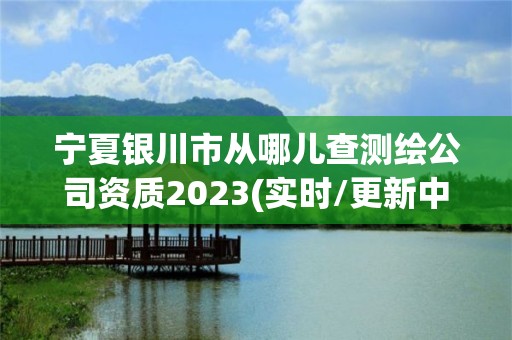 宁夏银川市从哪儿查测绘公司资质2023(实时/更新中)