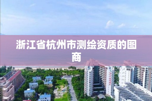 浙江省杭州市测绘资质的图商