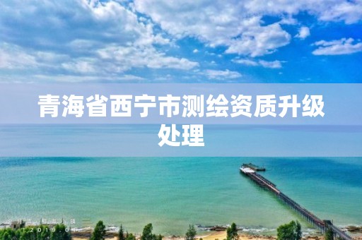 青海省西宁市测绘资质升级处理