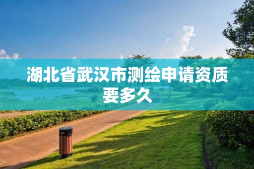 湖北省武汉市测绘申请资质要多久