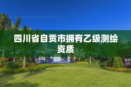 四川省自贡市拥有乙级测绘资质