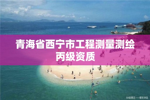 青海省西宁市工程测量测绘丙级资质