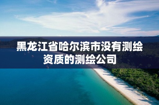 黑龙江省哈尔滨市没有测绘资质的测绘公司