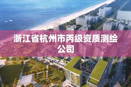 浙江省杭州市丙级资质测绘公司