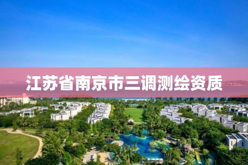 江苏省南京市三调测绘资质