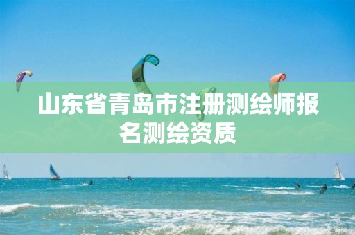 山东省青岛市注册测绘师报名测绘资质