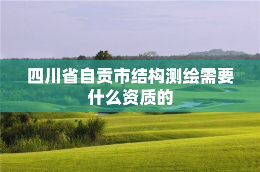 四川省自贡市结构测绘需要什么资质的