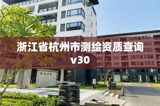 浙江省杭州市测绘资质查询v30