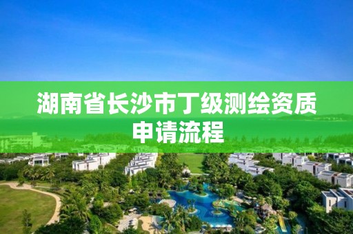 湖南省长沙市丁级测绘资质申请流程