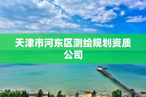 天津市河东区测绘规划资质公司