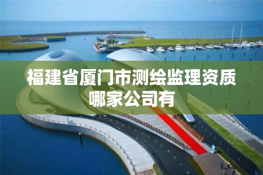 福建省厦门市测绘监理资质哪家公司有