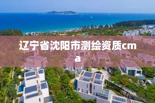 辽宁省沈阳市测绘资质cma