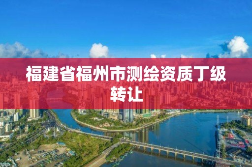 福建省福州市测绘资质丁级转让