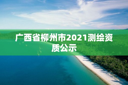 广西省柳州市2021测绘资质公示