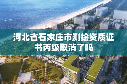 河北省石家庄市测绘资质证书丙级取消了吗