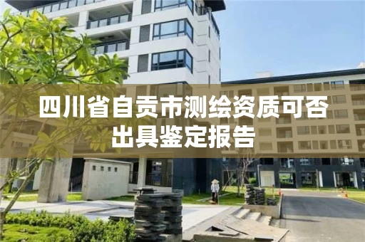 四川省自贡市测绘资质可否出具鉴定报告 四川省自贡市测绘资质可否出具鉴定报告