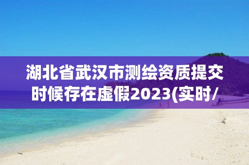 湖北省武汉市测绘资质提交时候存在虚假2023(实时/更新中)