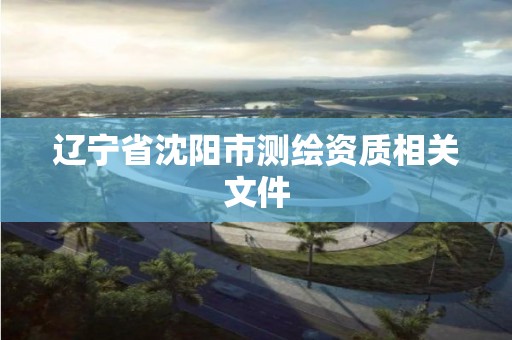 辽宁省沈阳市测绘资质相关文件