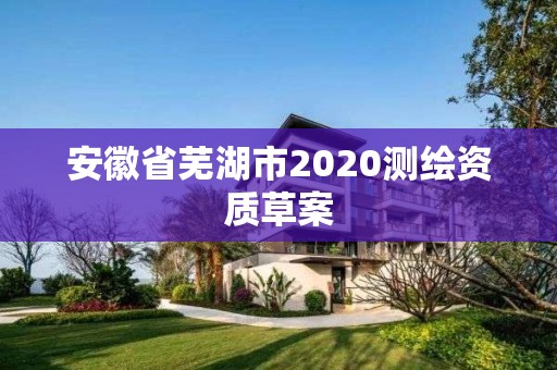 安徽省芜湖市2020测绘资质草案