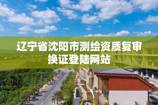 辽宁省沈阳市测绘资质复审换证登陆网站