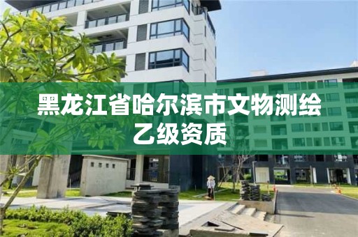 黑龙江省哈尔滨市文物测绘乙级资质