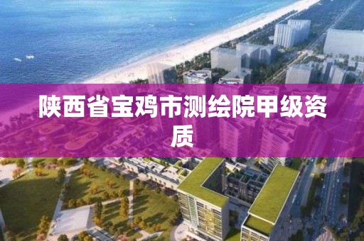 陕西省宝鸡市测绘院甲级资质