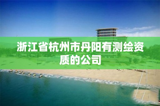 浙江省杭州市丹阳有测绘资质的公司