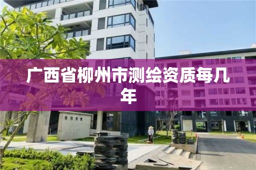 广西省柳州市测绘资质每几年