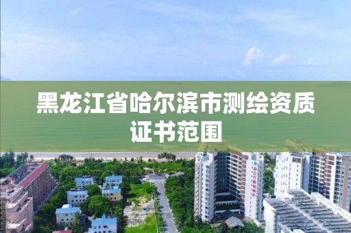 黑龙江省哈尔滨市测绘资质证书范围