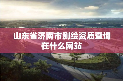 山东省济南市测绘资质查询在什么网站