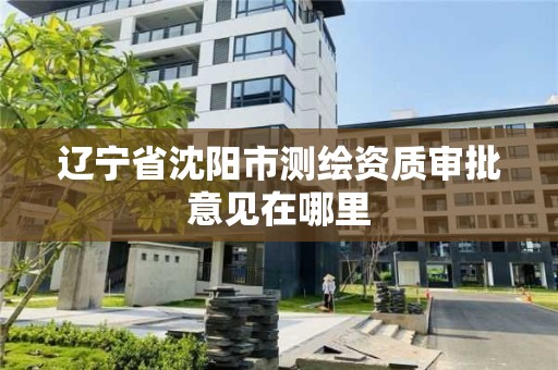 辽宁省沈阳市测绘资质审批意见在哪里