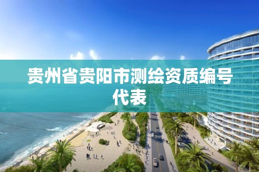 贵州省贵阳市测绘资质编号代表