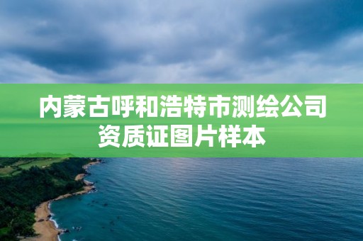 内蒙古呼和浩特市测绘公司资质证图片样本