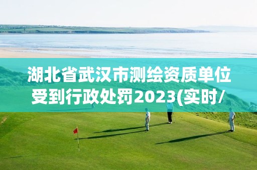 湖北省武汉市测绘资质单位受到行政处罚2023(实时/更新中)