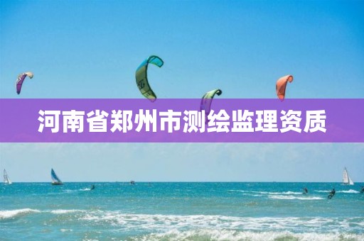 河南省郑州市测绘监理资质