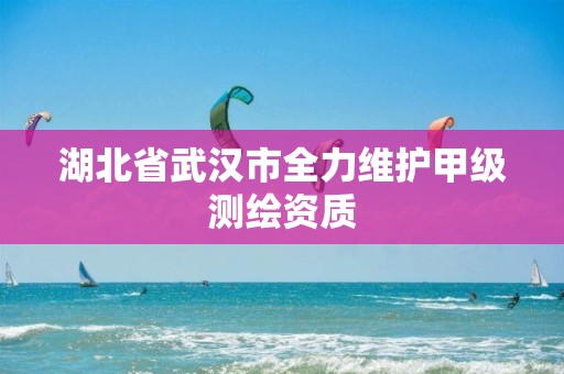 湖北省武汉市全力维护甲级测绘资质