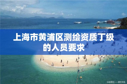 上海市黄浦区测绘资质丁级的人员要求