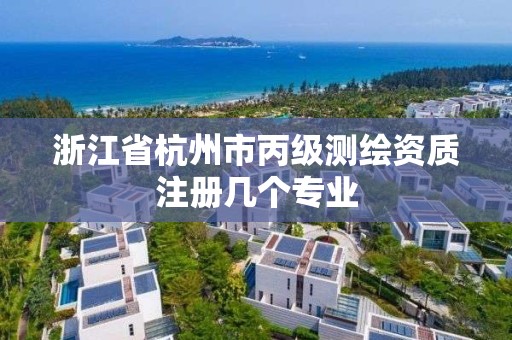 浙江省杭州市丙级测绘资质注册几个专业